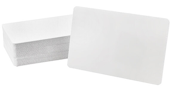 Blanko Plastikkarte weiß 0,76 mm