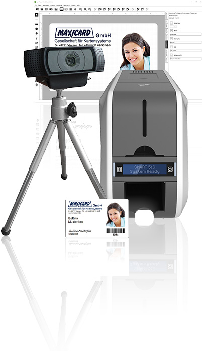 Ausweissystem mit Ausweisdrucker für Foto-ID-Karten